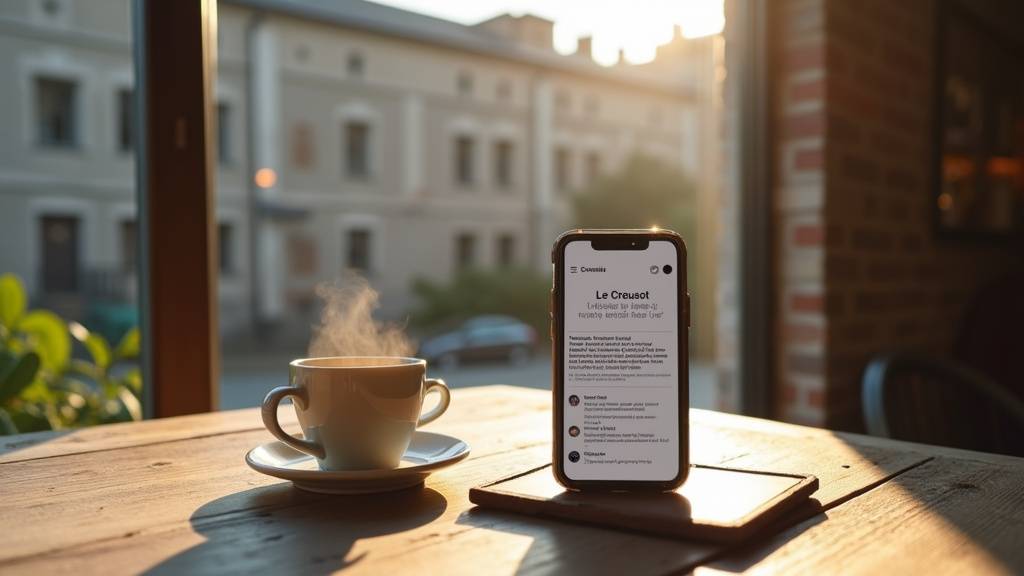 Bureau de rédaction de Creusot Infos avec journalistes au travail