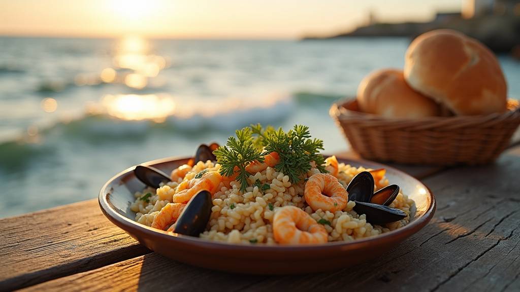 Effet Mer restaurant à Saint-Malo avec vue sur la mer et assiettes de poissons frais
