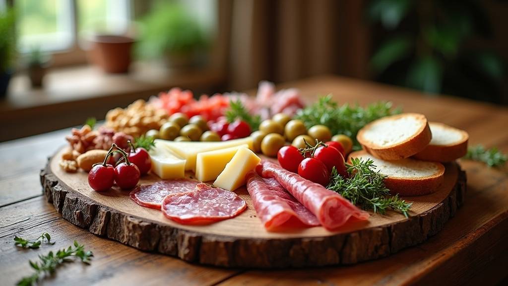 Sélection de fromages et charcuteries de qualité pour plateau dînatoire